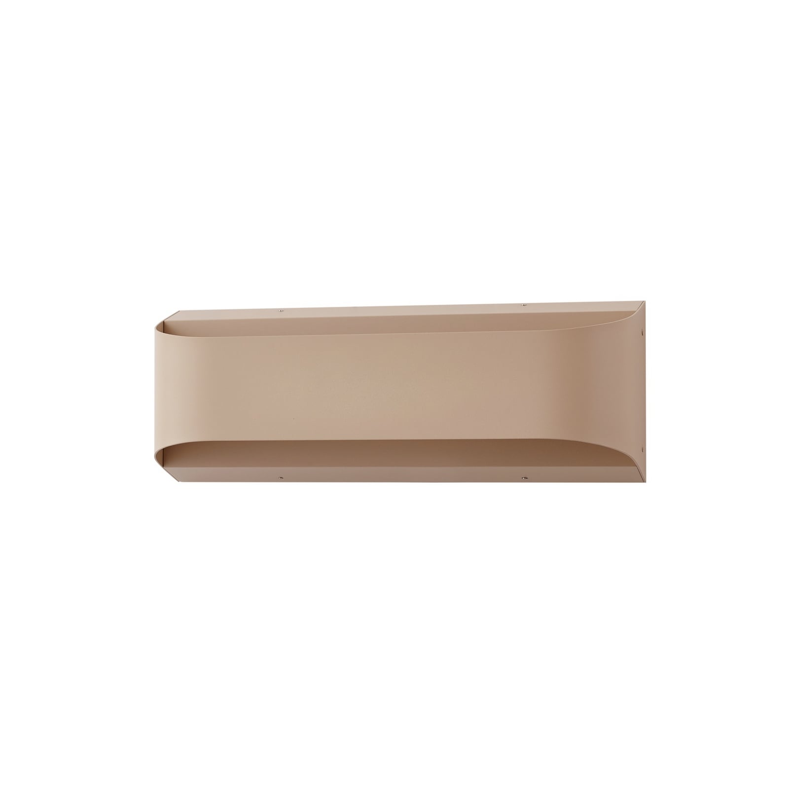 Montert LED utevegglampe Lenore beige aluminium på vegg