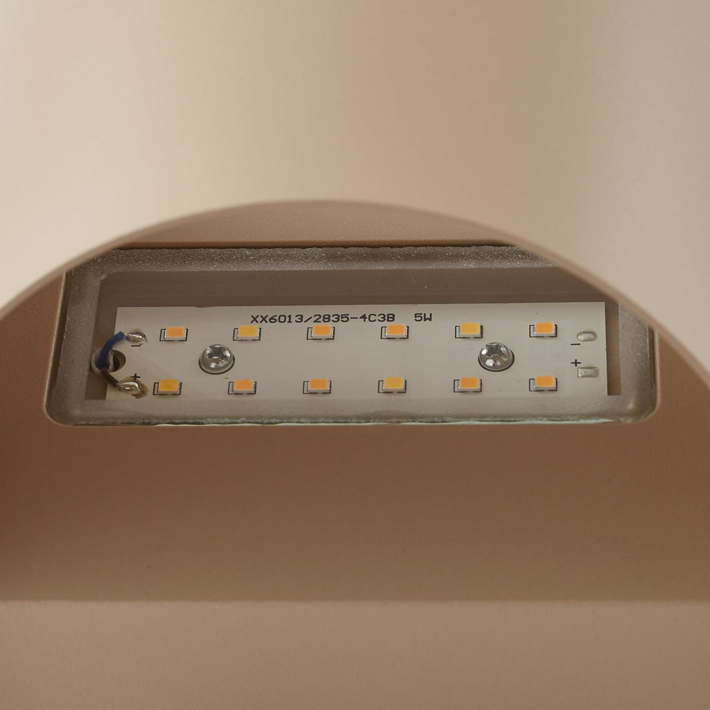 LED utevegglampe Lenore beige aluminium design