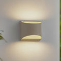 LED utevegglampe Lenore beige aluminium front