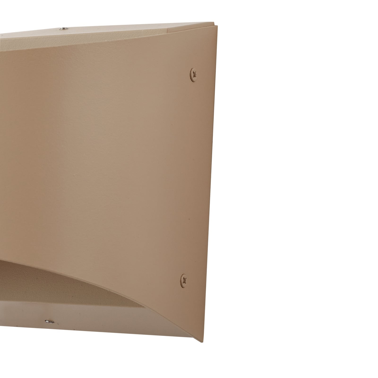 LED utevegglampe Lenore beige aluminium lysstråle