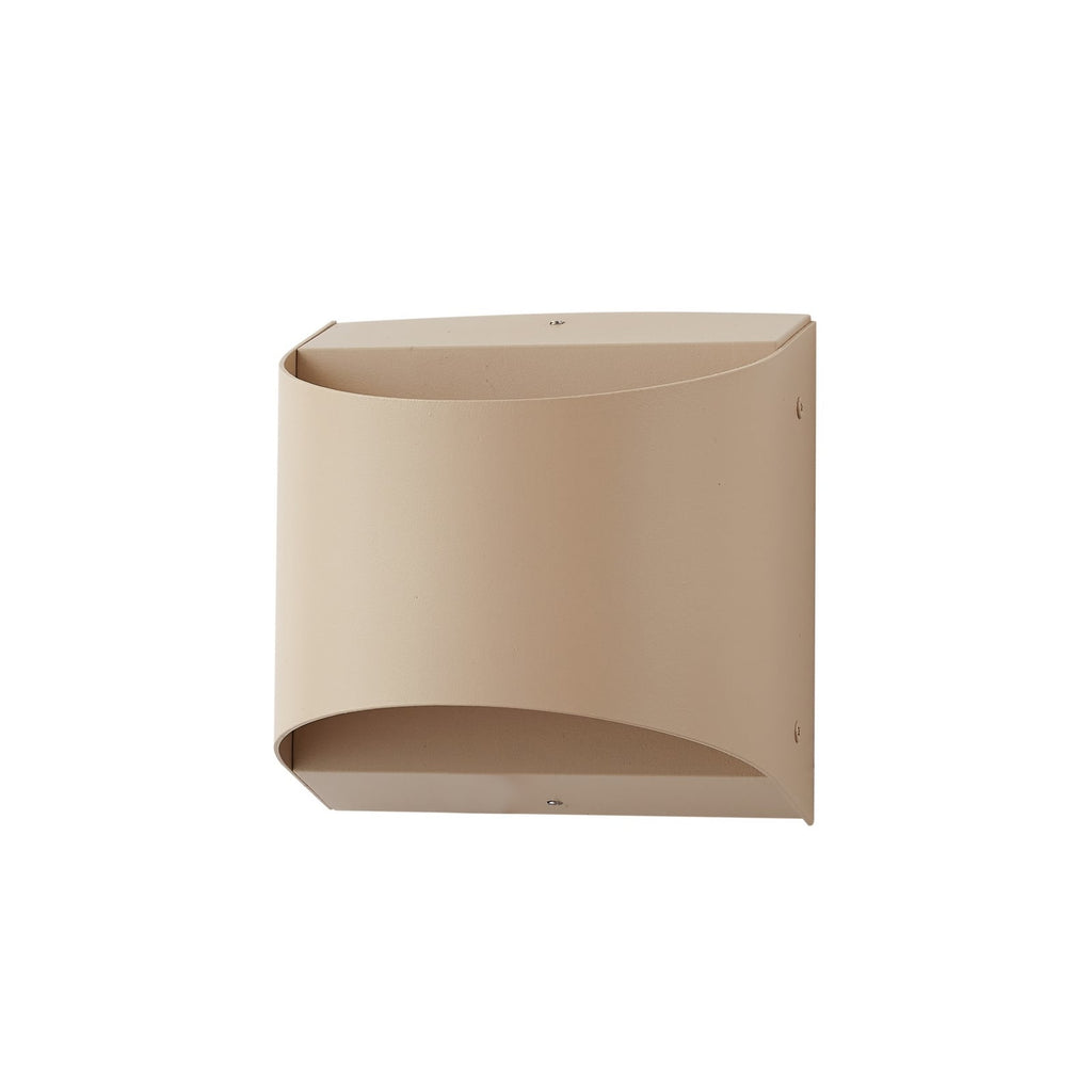 LED utevegglampe Lenore beige aluminium montert utendørs