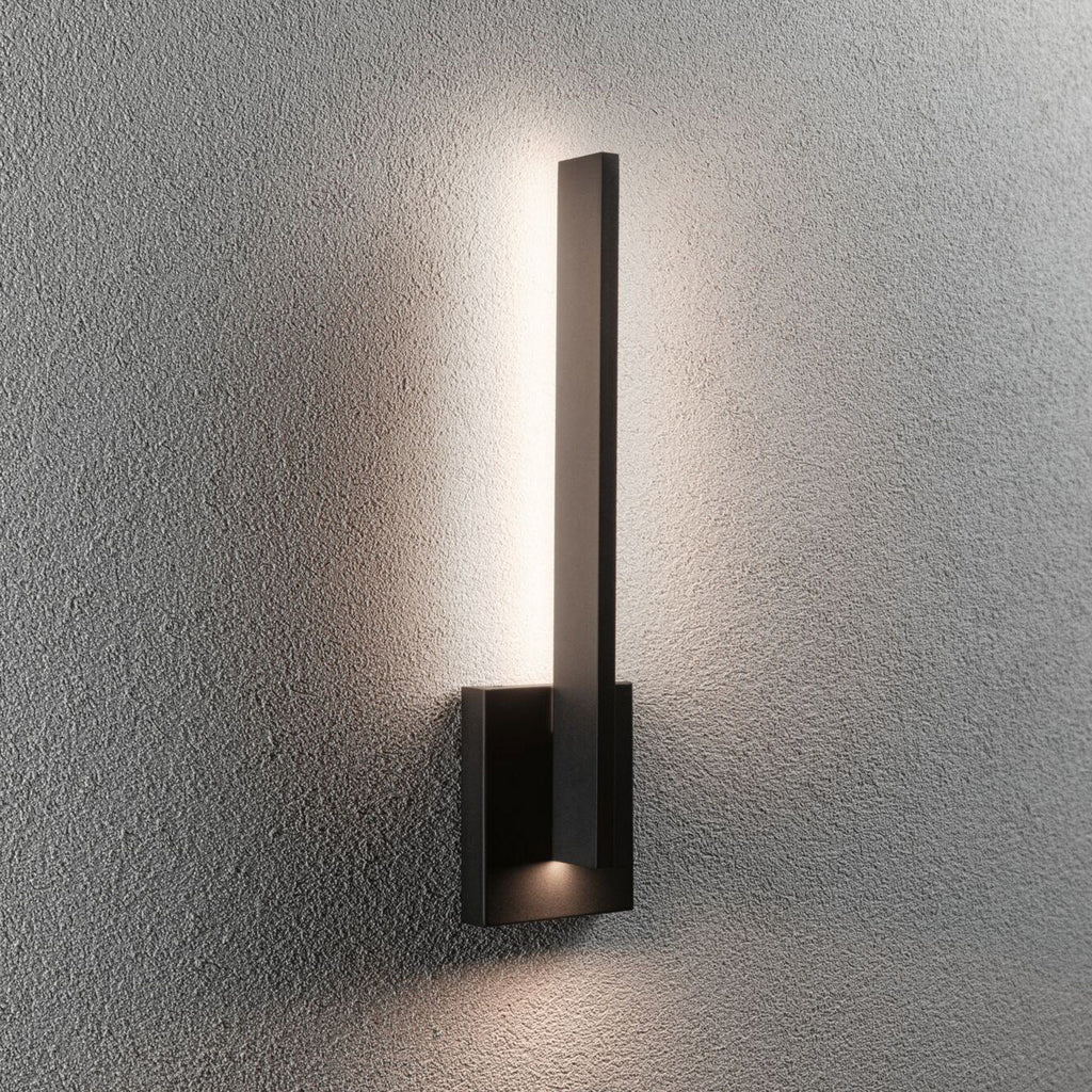 LED utevegglampe Levka antrasitt aluminium forfra