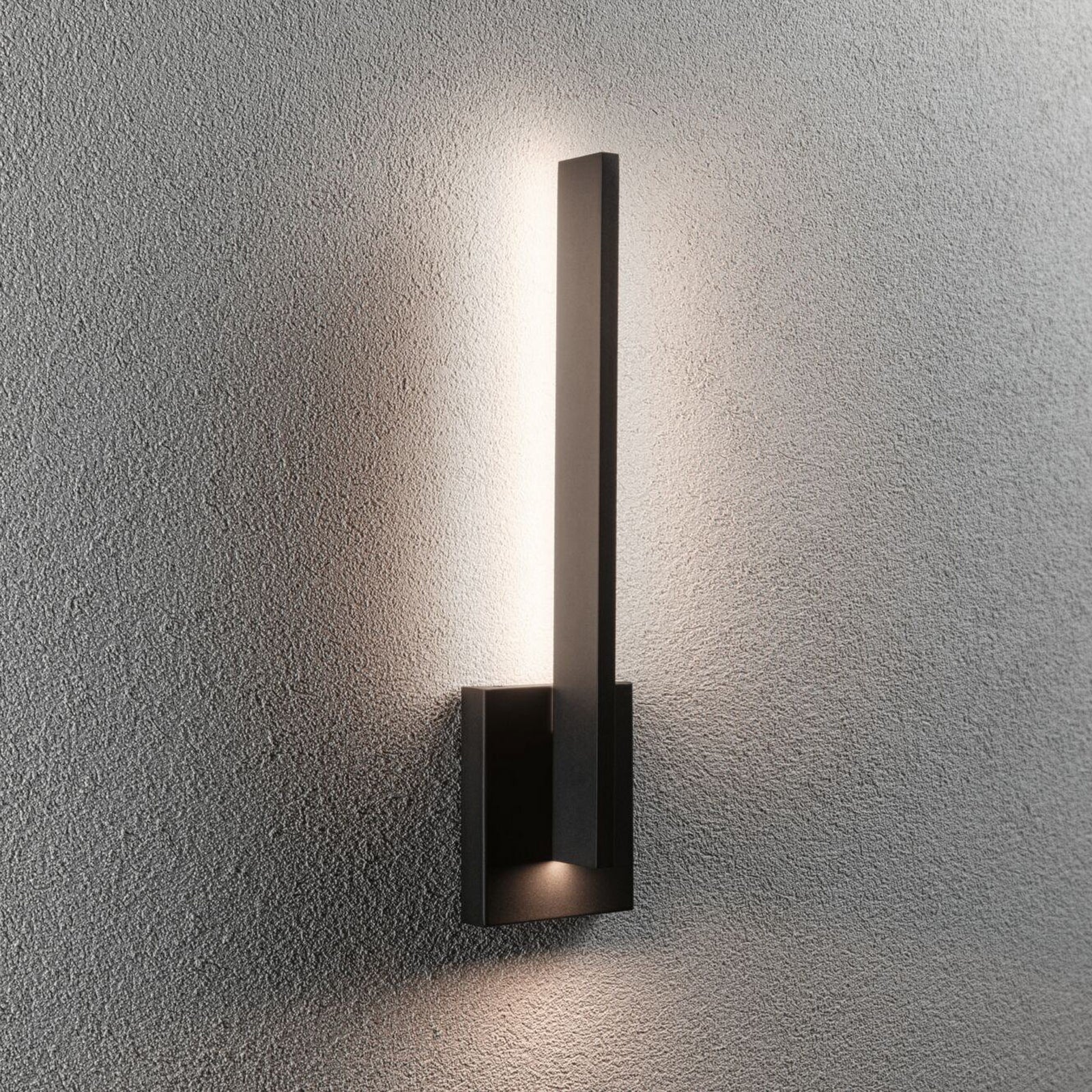 LED utevegglampe Levka antrasitt aluminium forfra