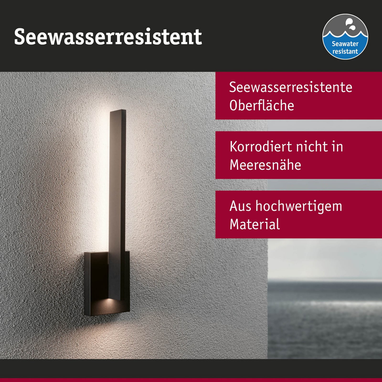 LED utevegglampe Levka antrasitt aluminium med varmt hvitt lys