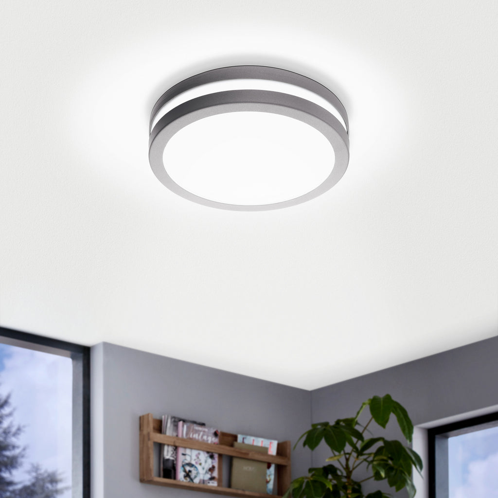 LED utevegglampe Locana-C Bluetooth dimbar bakside