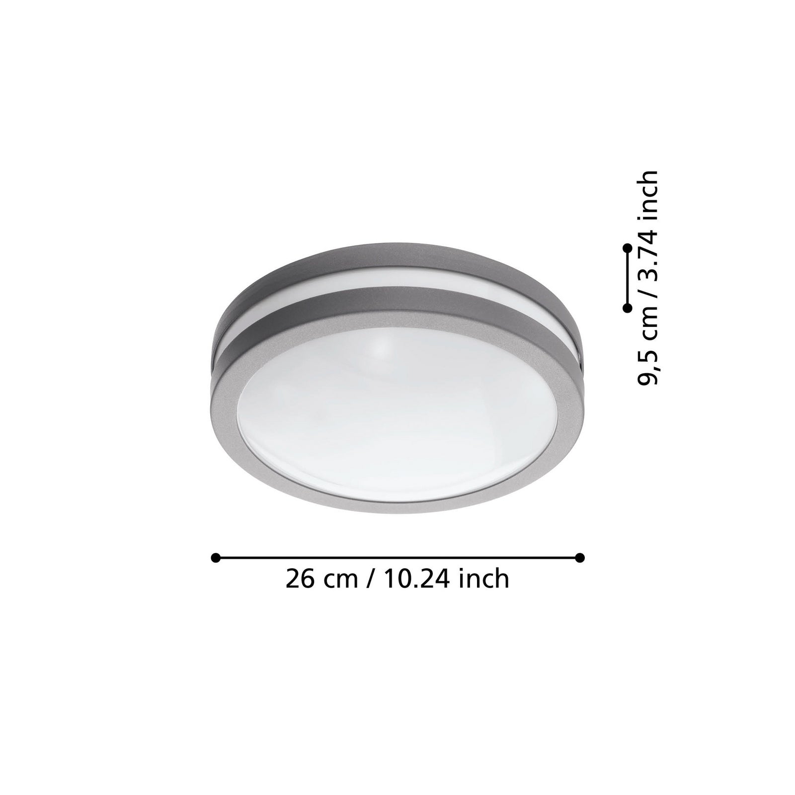 LED utevegglampe Locana-C Bluetooth dimbar detalj