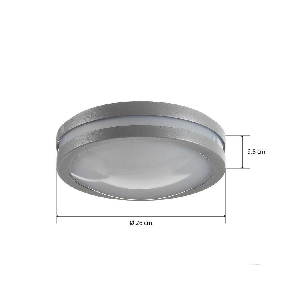 LED utevegglampe Locana-C Bluetooth dimbar med app