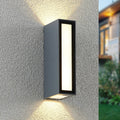 LED utevegglampe Loriava mørkegrå aluminium foran