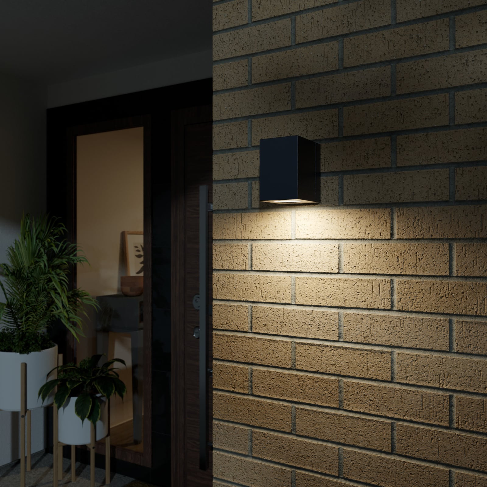LED utevegglampe Lorik svingbar grafitt bakside