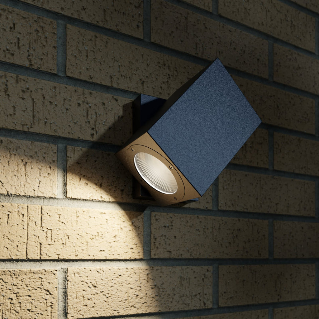 LED utevegglampe Lorik svingbar grafitt 7W IP54 - Lucande