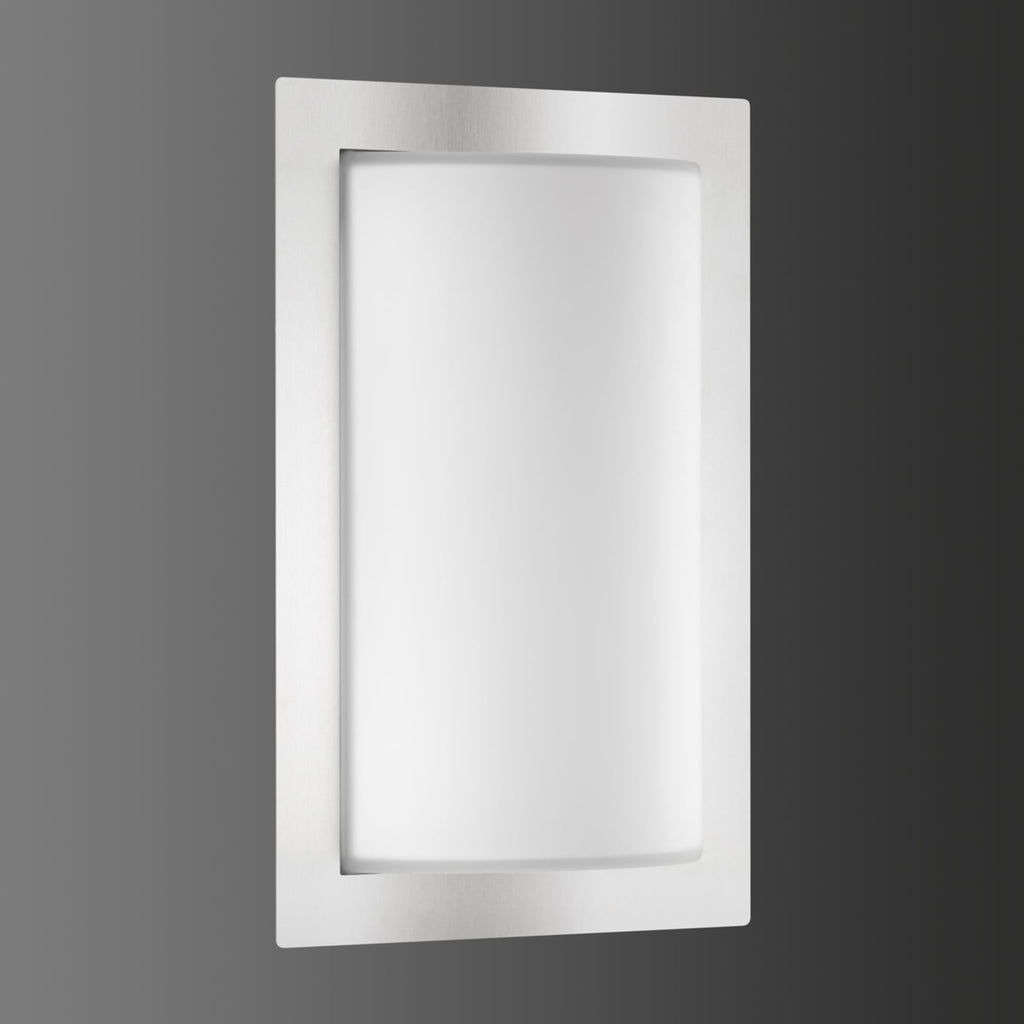 Bakside av LED utevegglampe Luis med bevegelsessensor rustfritt stål IP44