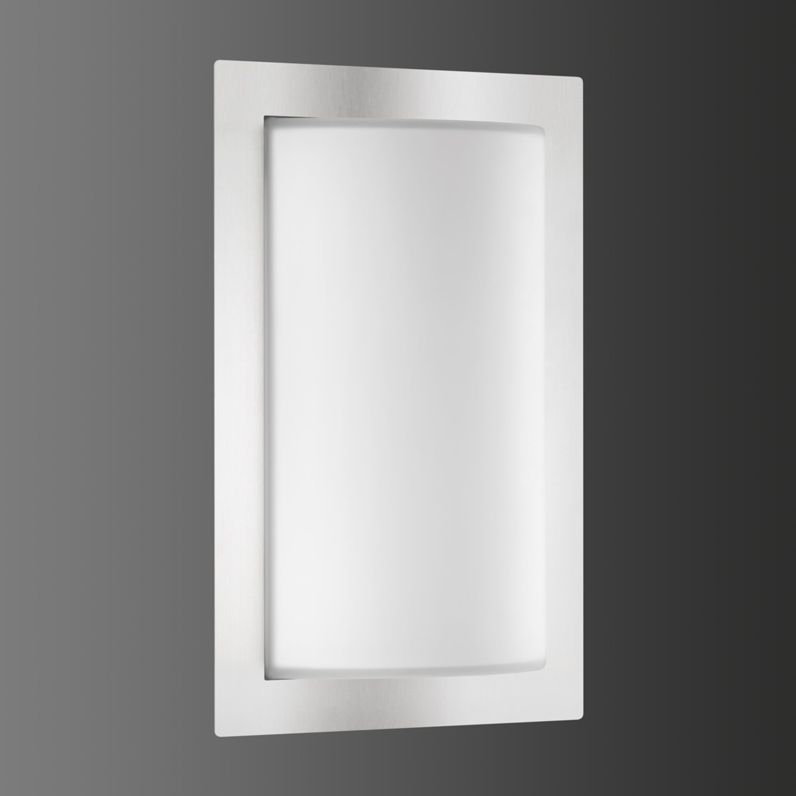 Bakside av LED utevegglampe Luis med bevegelsessensor rustfritt stål IP44