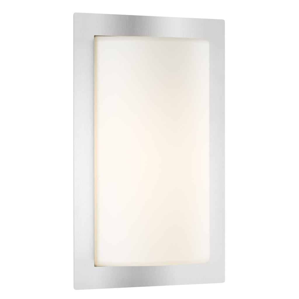 Detalj av LED utevegglampe Luis med bevegelsessensor rustfritt stål IP44