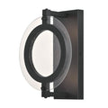 LED utevegglampe Maddox dimbar glass svart IP44 15W forfra