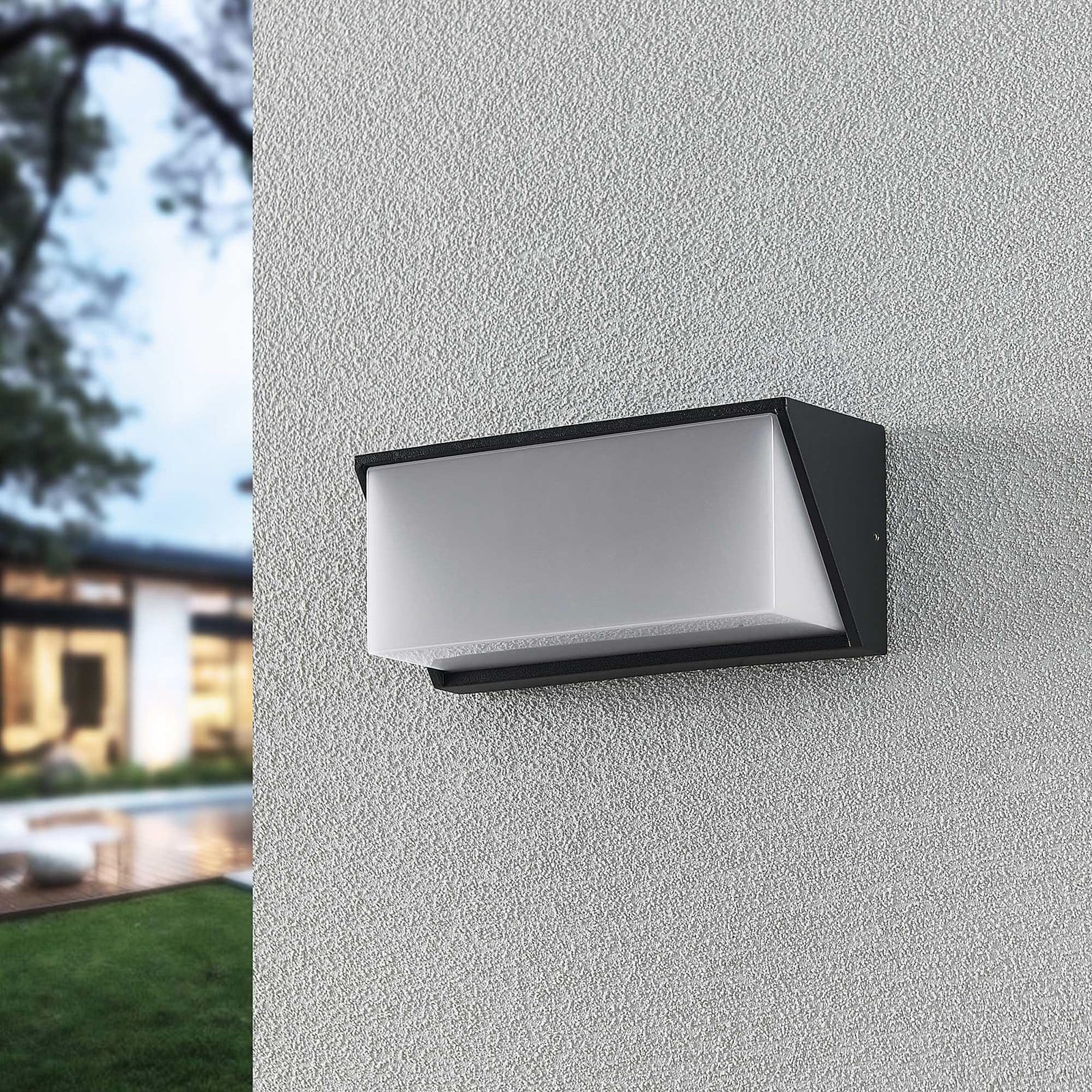 LED utevegglampe Malim antrasitt 25 cm IP65 16W bakside