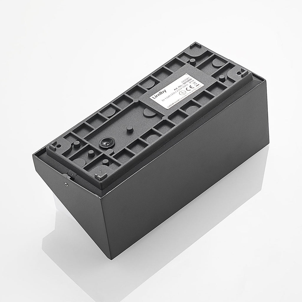 Detalj av LED utevegglampe Malim antrasitt 25 cm IP65 16W