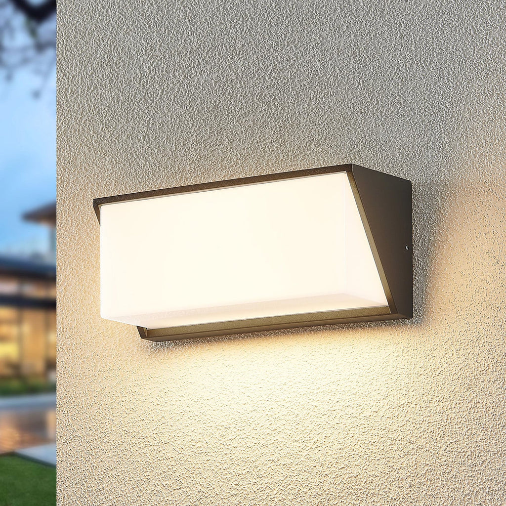 LED utevegglampe Malim antrasitt 25 cm IP65 16W forside