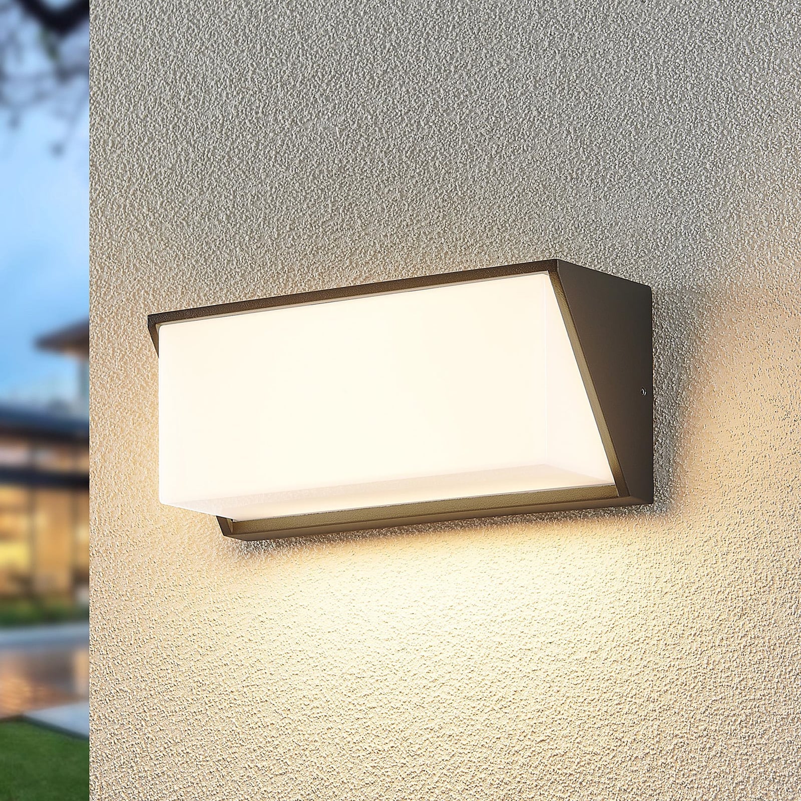 LED utevegglampe Malim antrasitt 25 cm IP65 16W forside