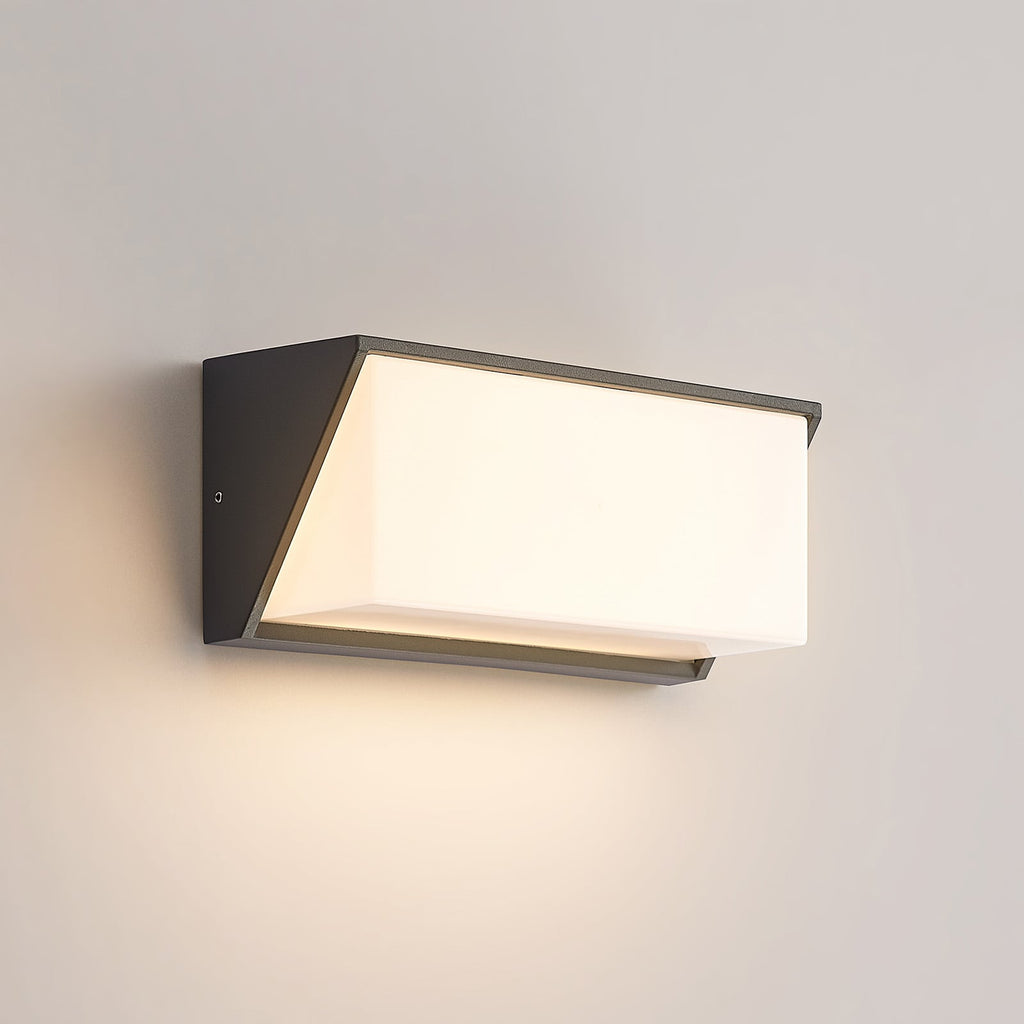 LED utevegglampe Malim antrasitt 25 cm IP65 16W monteringsdetalj