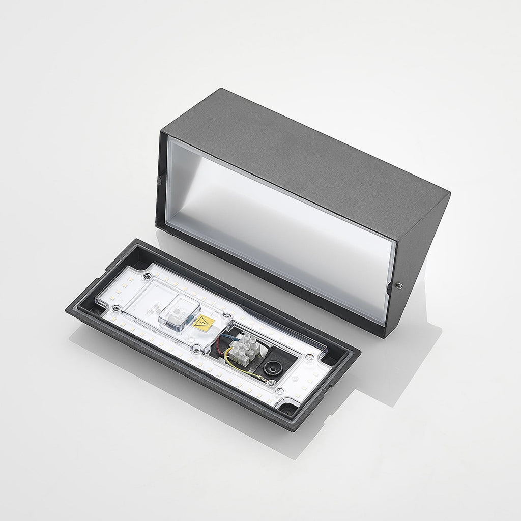 Montert LED utevegglampe Malim antrasitt 25 cm IP65 16W