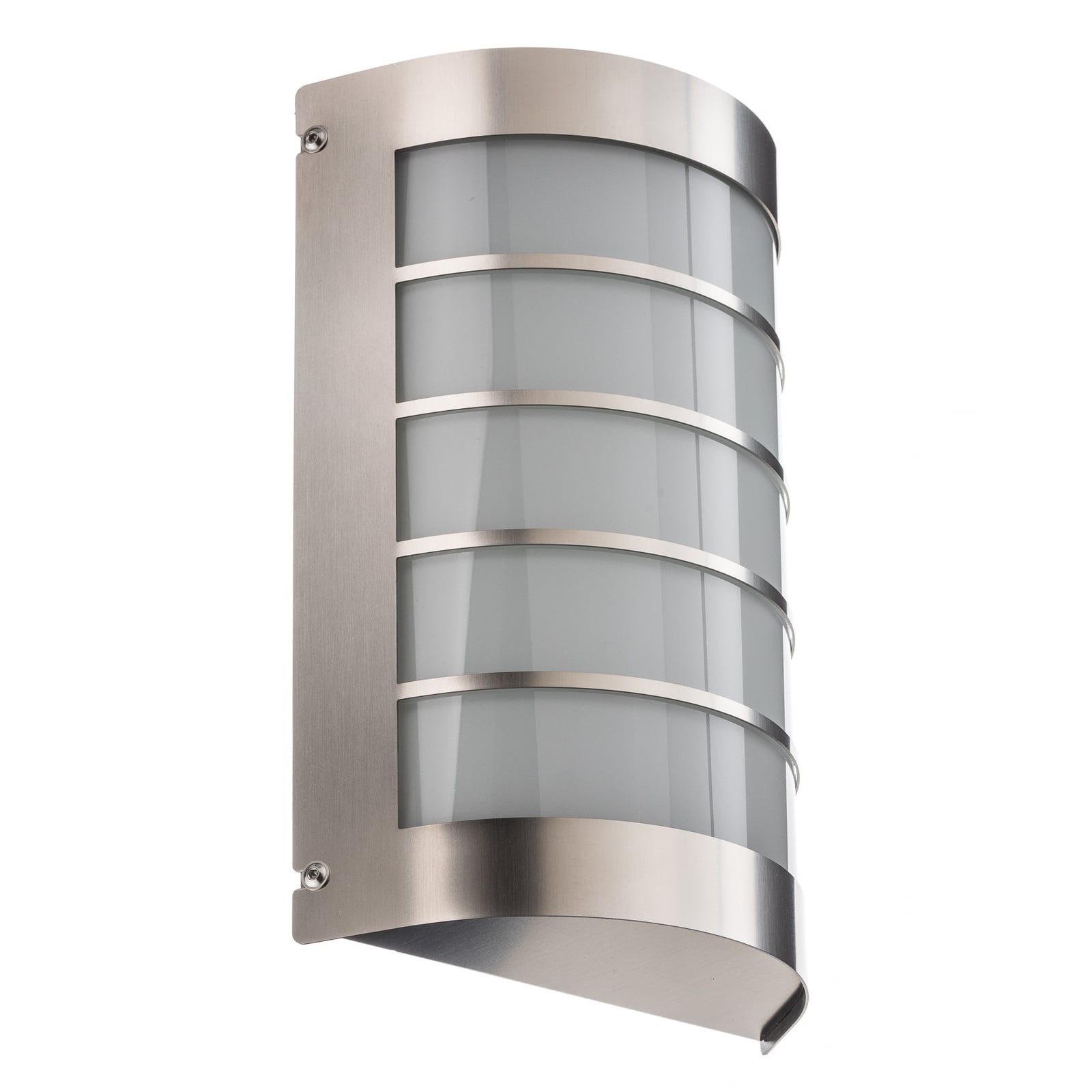 LED utevegglampe Marco 1 detalj av satinert glass