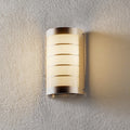 LED utevegglampe Marco 1 rustfritt stål og glass forfra
