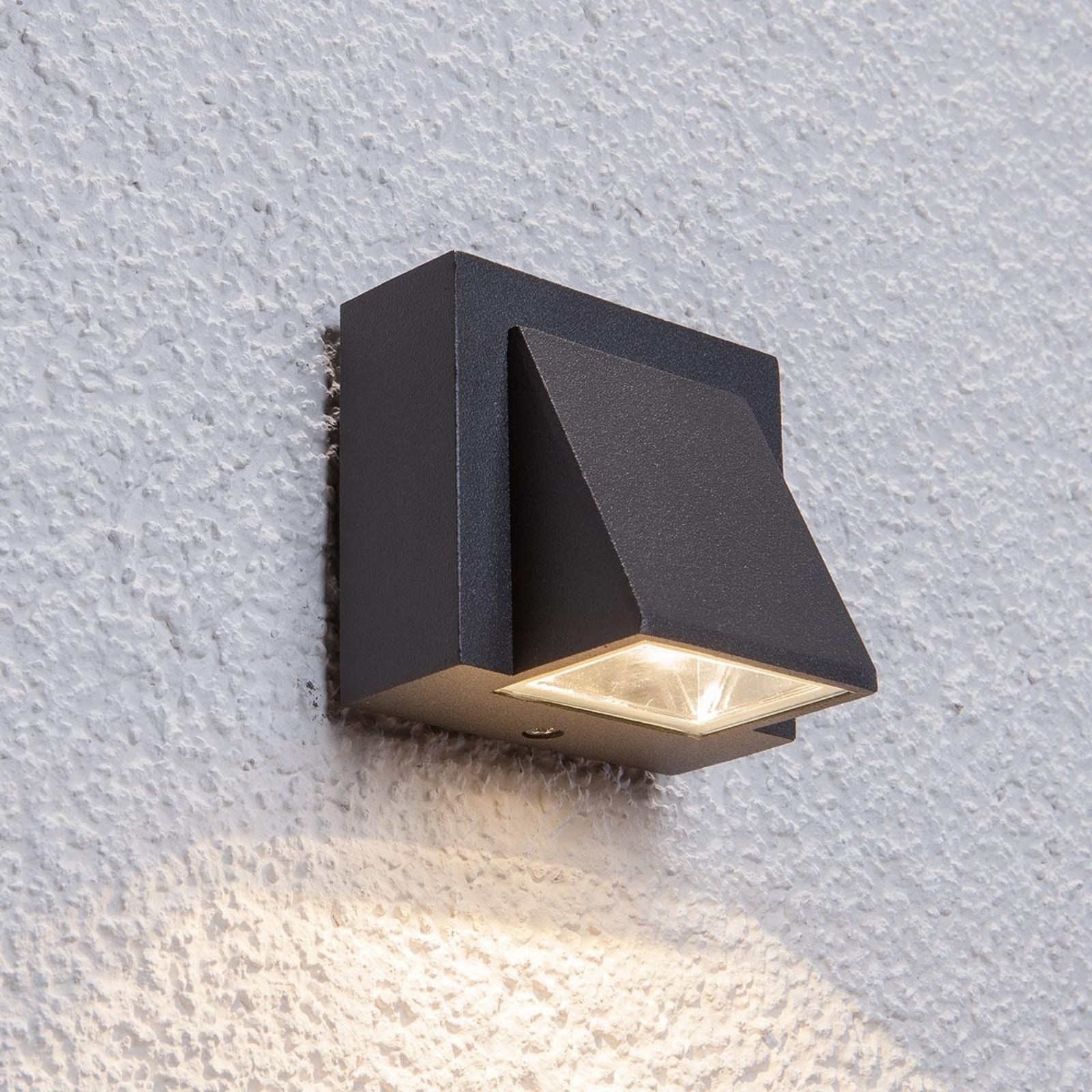 LED utevegglampe Marik grafitt aluminium forfra