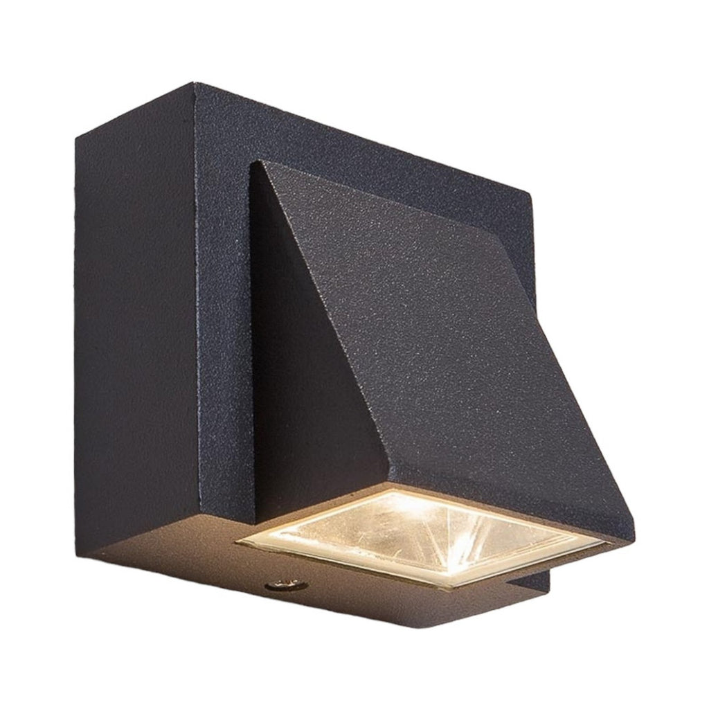 Detalj av LED utevegglampe Marik grafitt aluminium