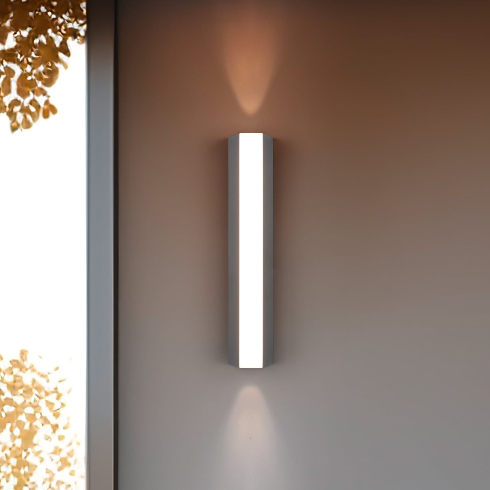 LED utevegglampe Marne opp og ned antrasitt 30 cm forfra