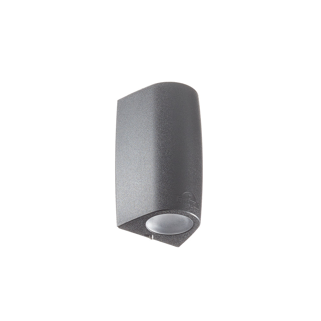 LED utevegglampe Marta opp og ned svart GU10 CCT IP55 detalj av lyskilde