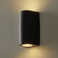 LED utevegglampe Marta opp og ned svart GU10 CCT IP55 front