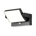 LED utevegglampe med bevegelsessensor antrasitt CCT IP54 forfra