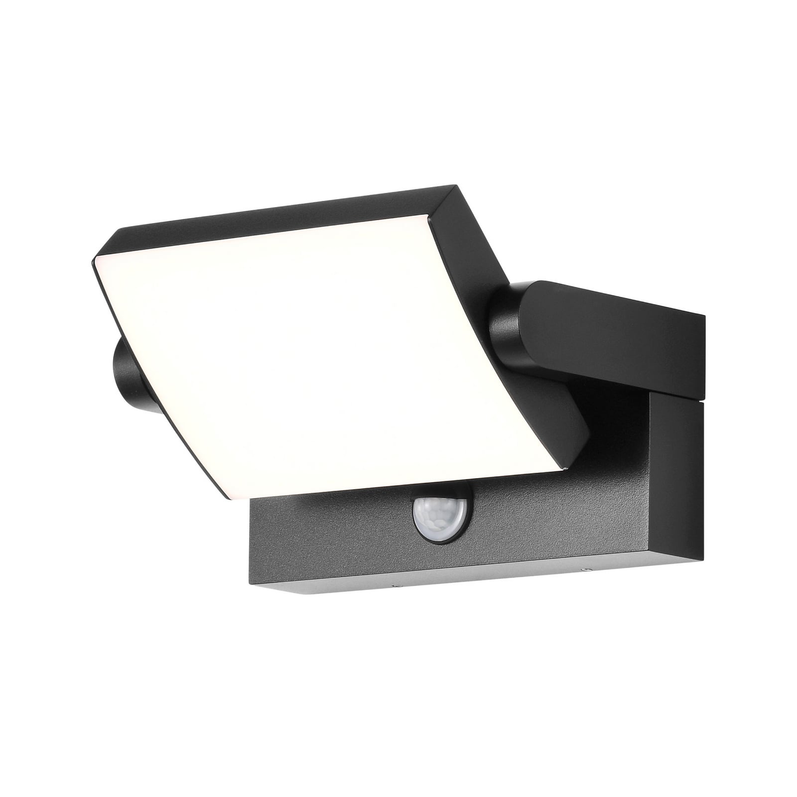 LED utevegglampe med bevegelsessensor antrasitt CCT IP54 forfra