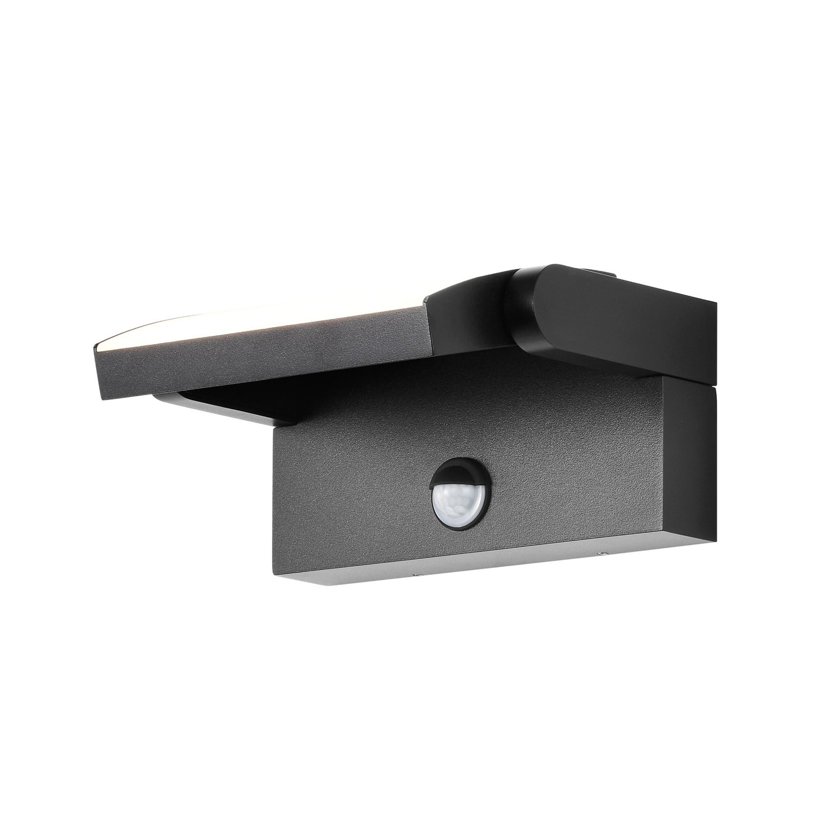 LED utevegglampe med bevegelsessensor antrasitt CCT IP54 bakside
