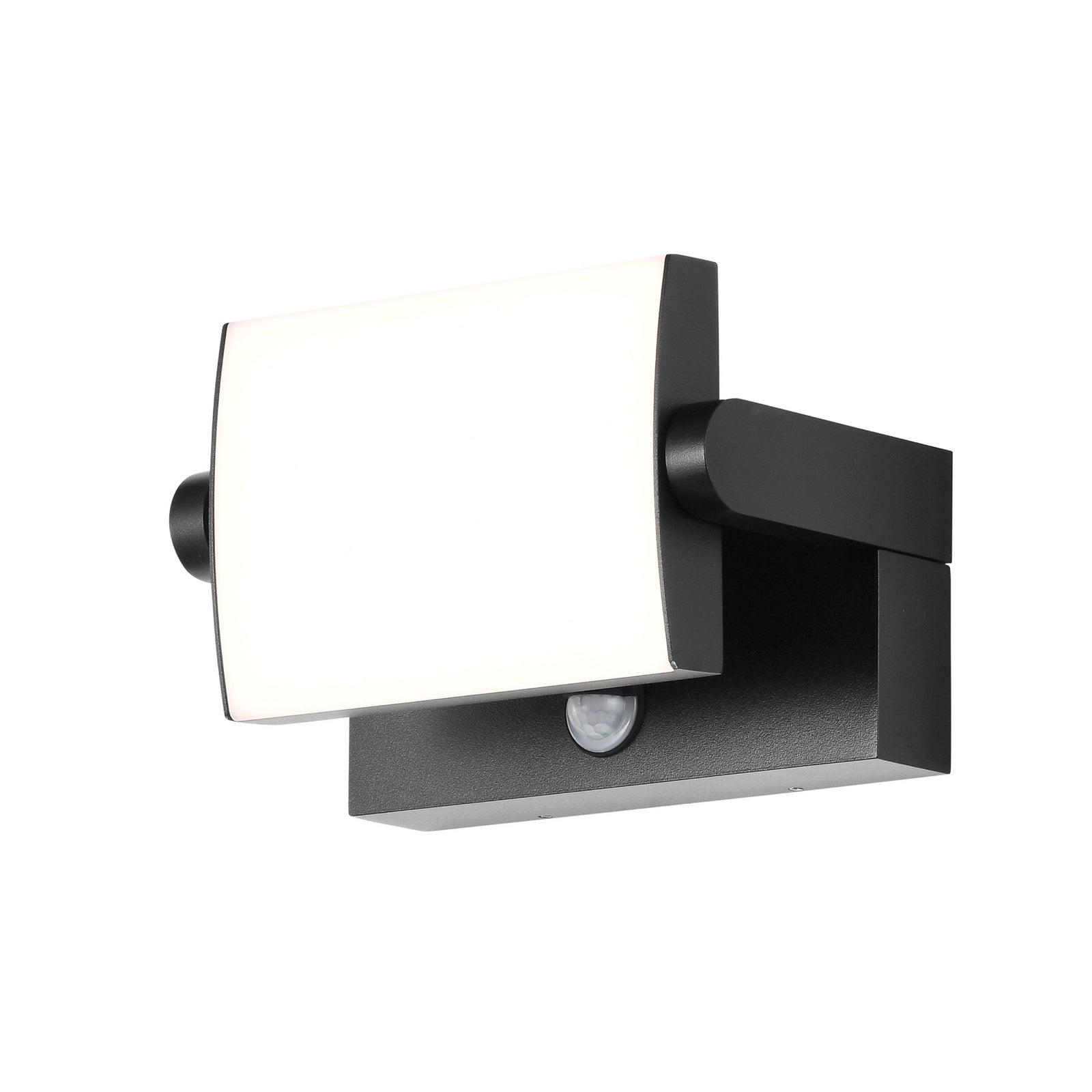 Nærbilde av sensor på LED utevegglampe med bevegelsessensor antrasitt CCT IP54