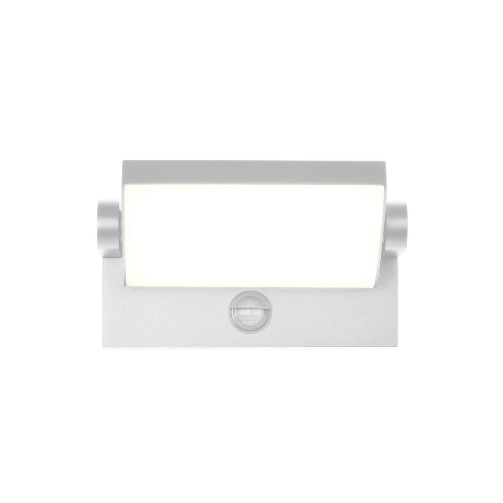 Montert LED utevegglampe med bevegelsessensor hvit CCT 20W IP54