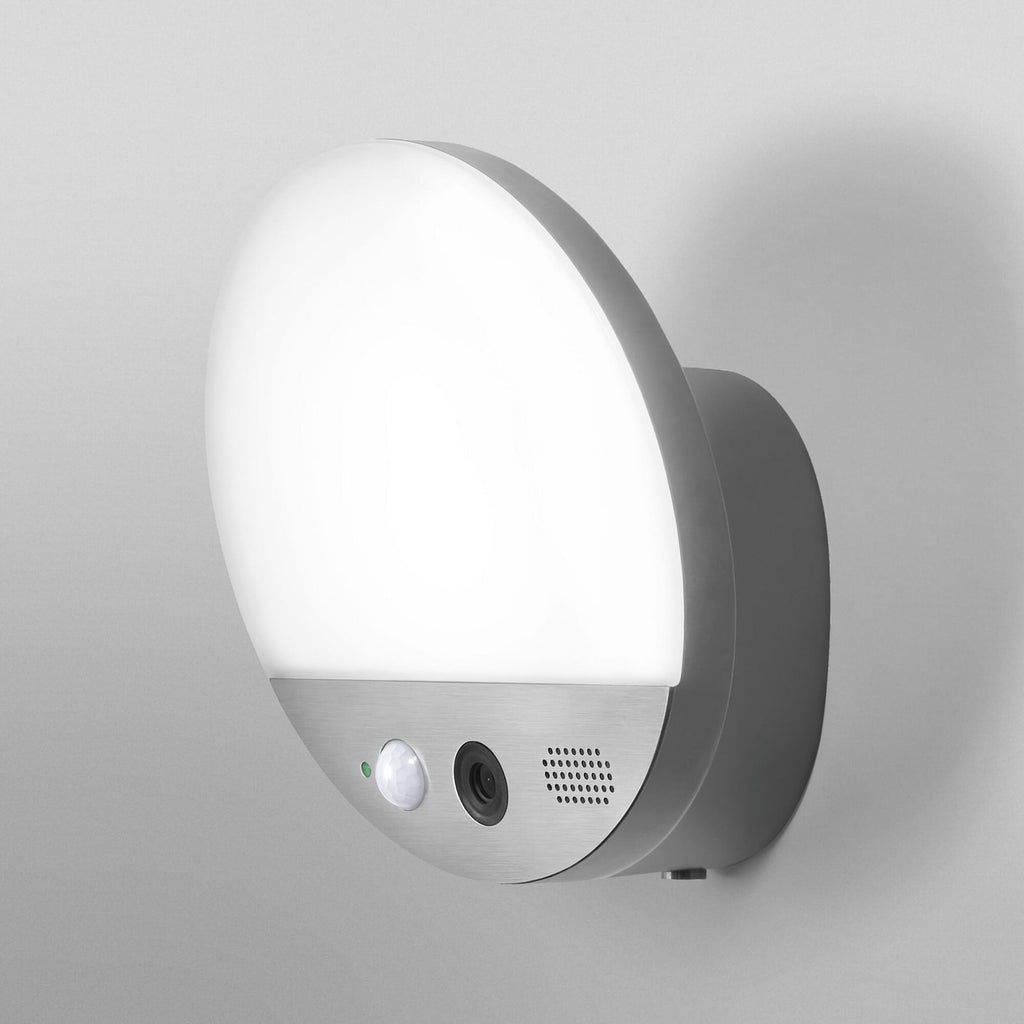 LED utevegglampe med kamera og bevegelsessensor grå IP44 - OSRAM SMART+ nærbilde av sensor