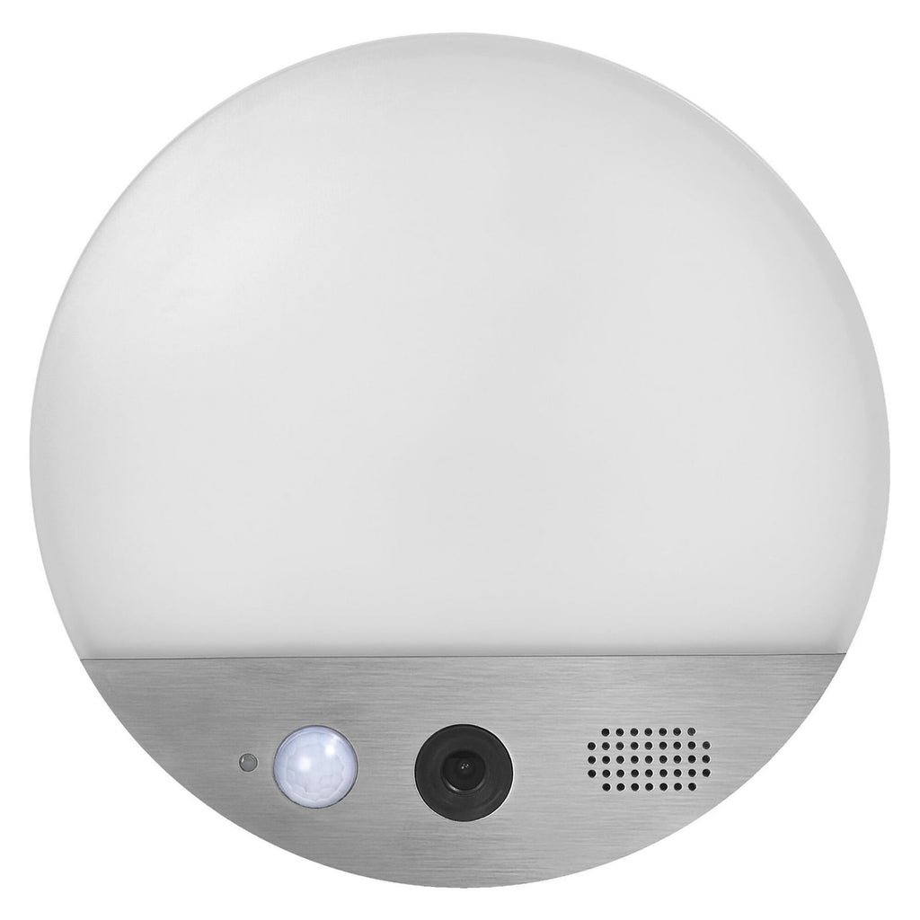 LED utevegglampe med kamera og bevegelsessensor grå IP44 - OSRAM SMART+ lys i mørket