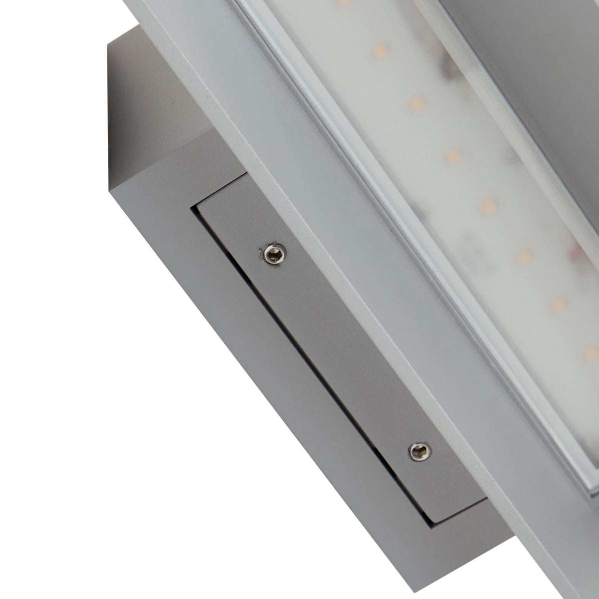 LED utevegglampe Meja grå aluminium sideprofil
