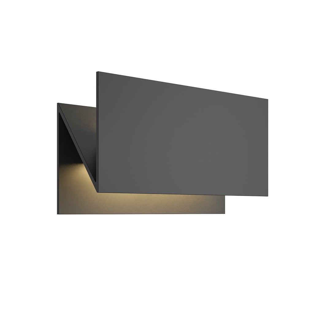 LED utevegglampe Meja svart aluminium montert på vegg