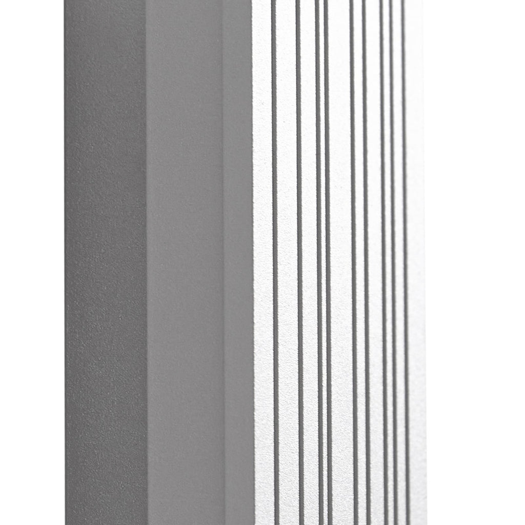 LED utevegglampe Melira aluminium 100 cm IP65 grå sideprofil