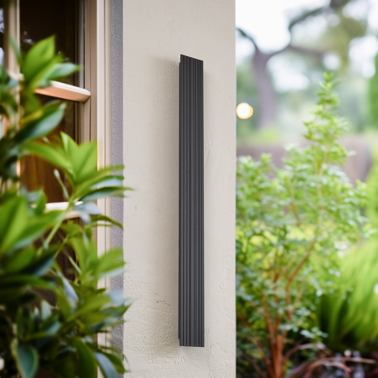 LED utevegglampe Melira antrasitt detalj