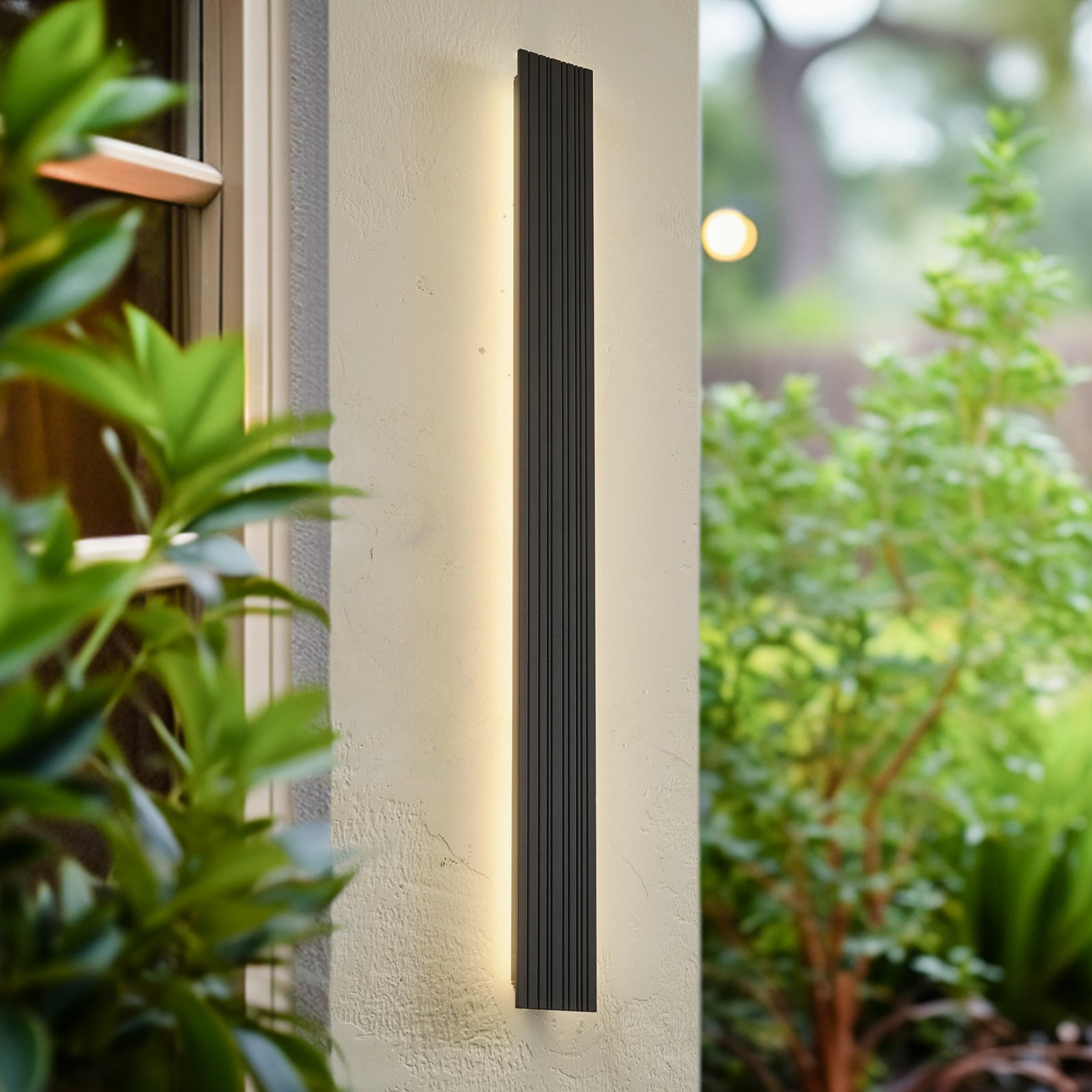 LED utevegglampe Melira antrasitt forfra
