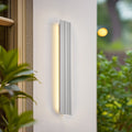 LED utevegglampe Melira grå aluminium 60 cm forfra
