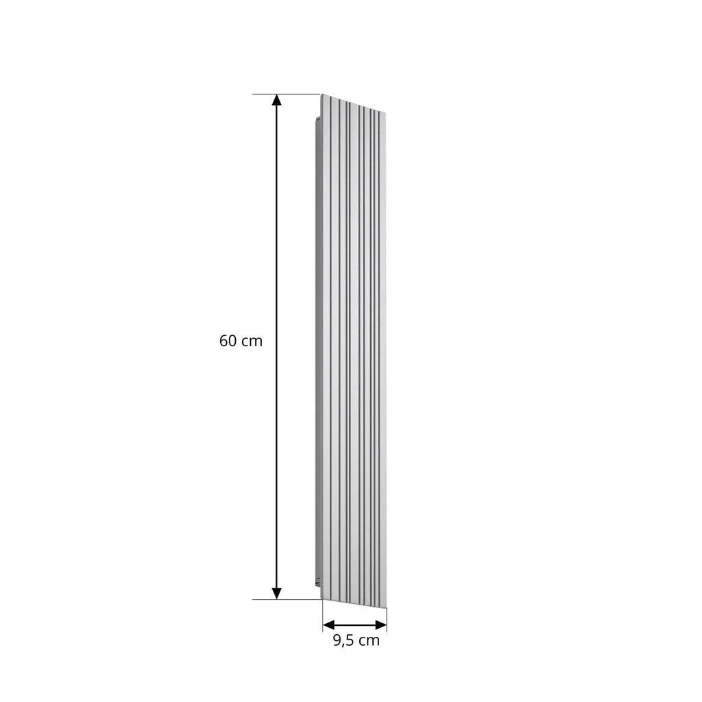 LED utevegglampe Melira grå aluminium 60 cm detalj