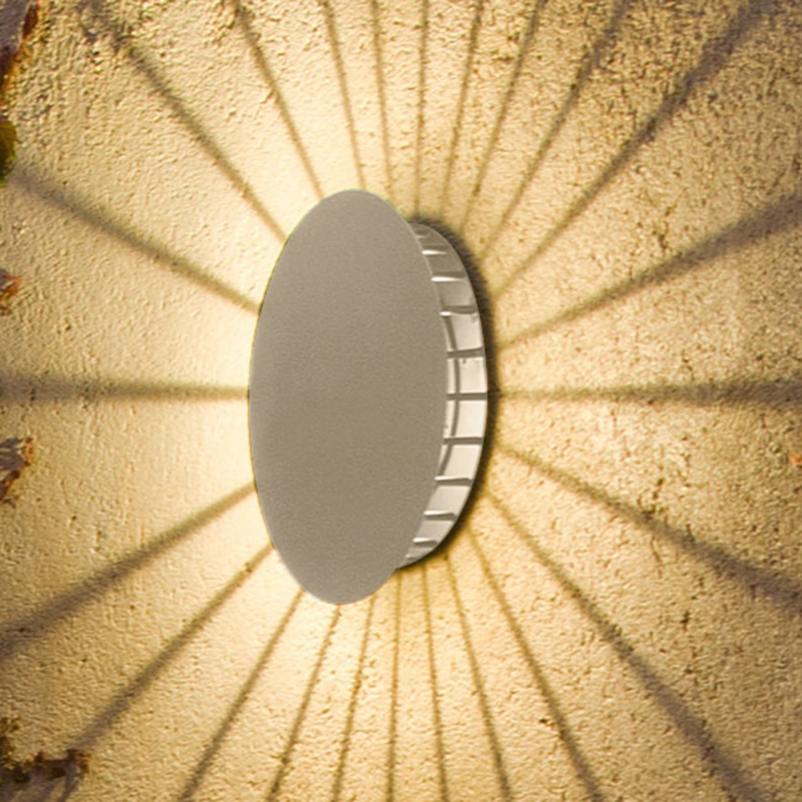 LED utevegglampe Meridiano rustfritt stål forfra