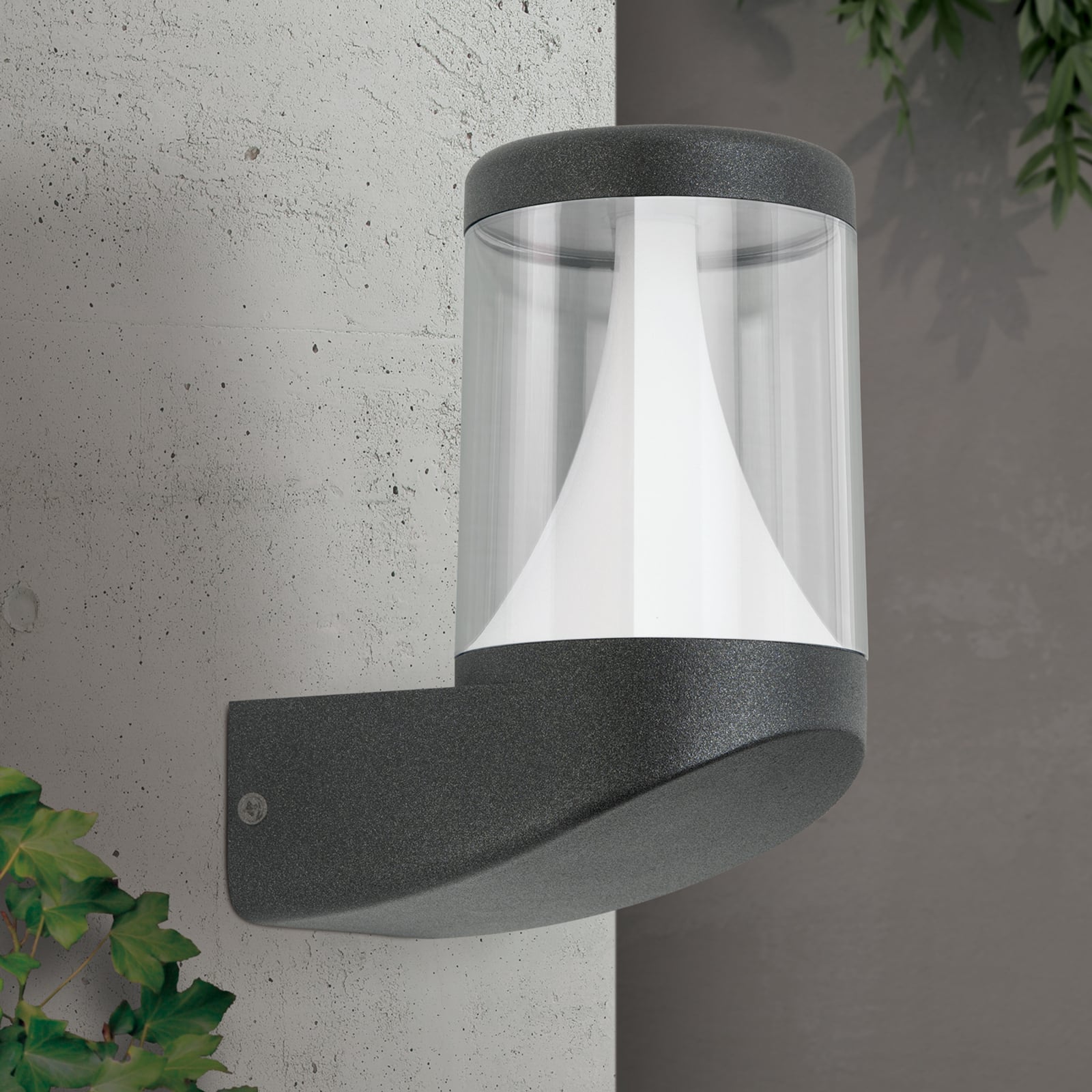 LED utevegglampe Midnight antrasitt bakside