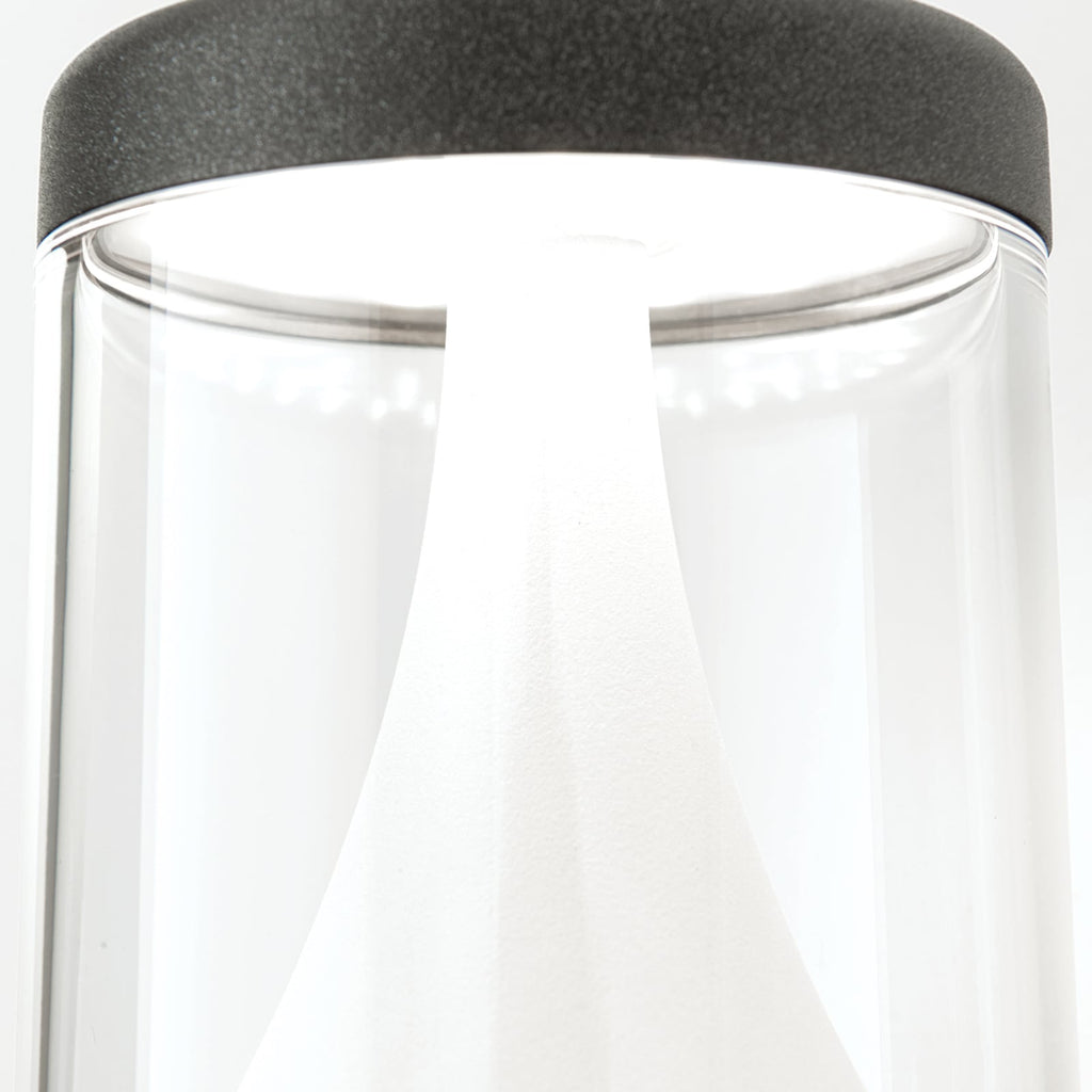 LED utevegglampe Midnight antrasitt sett fra siden