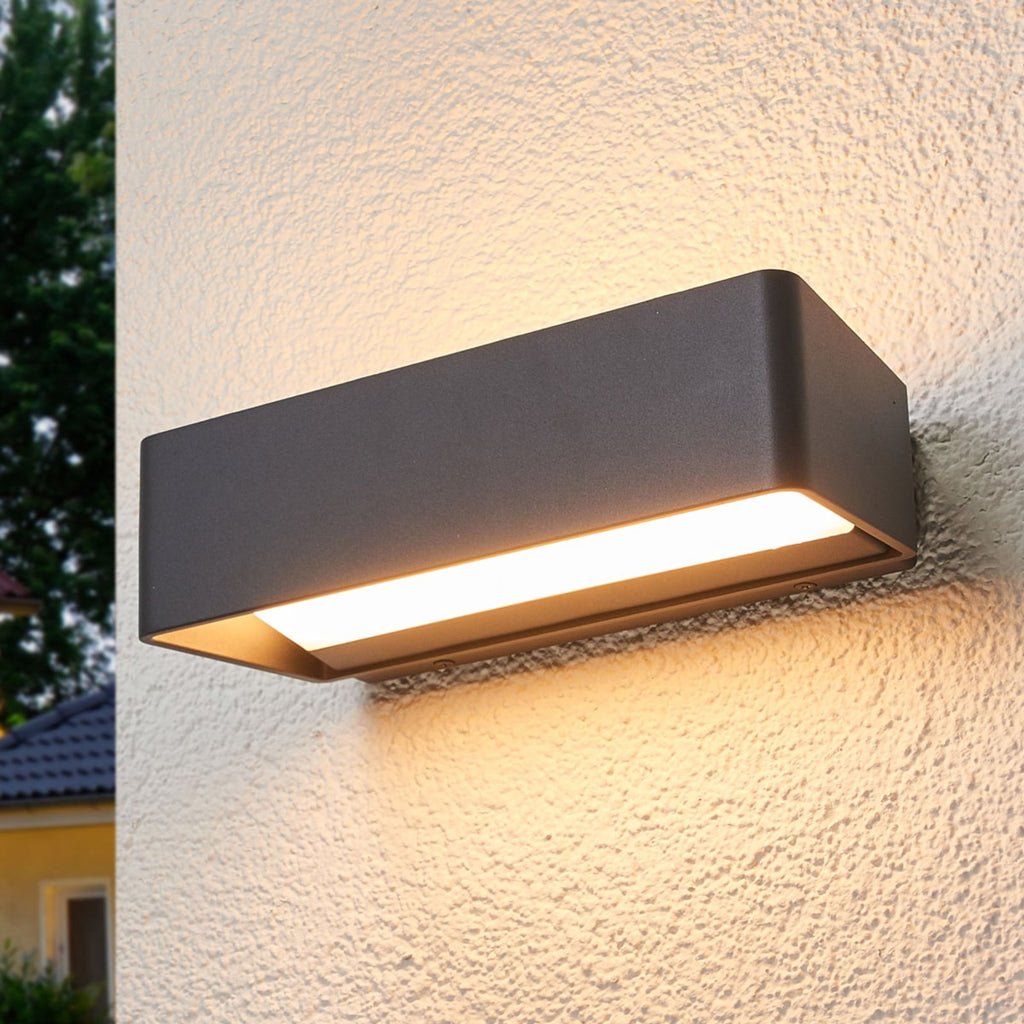 LED utevegglampe Midvig antrasitt foran