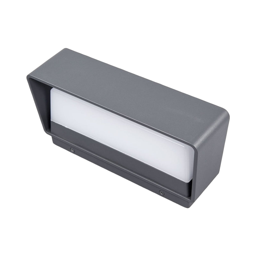 LED utevegglampe Midvig antrasitt montert ute